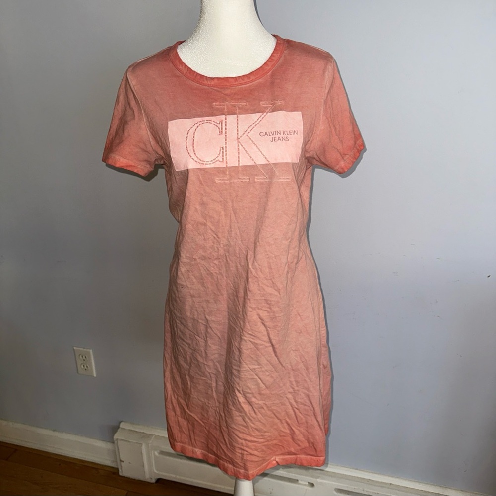 Calvin Klein Coral T-Shirt Dress